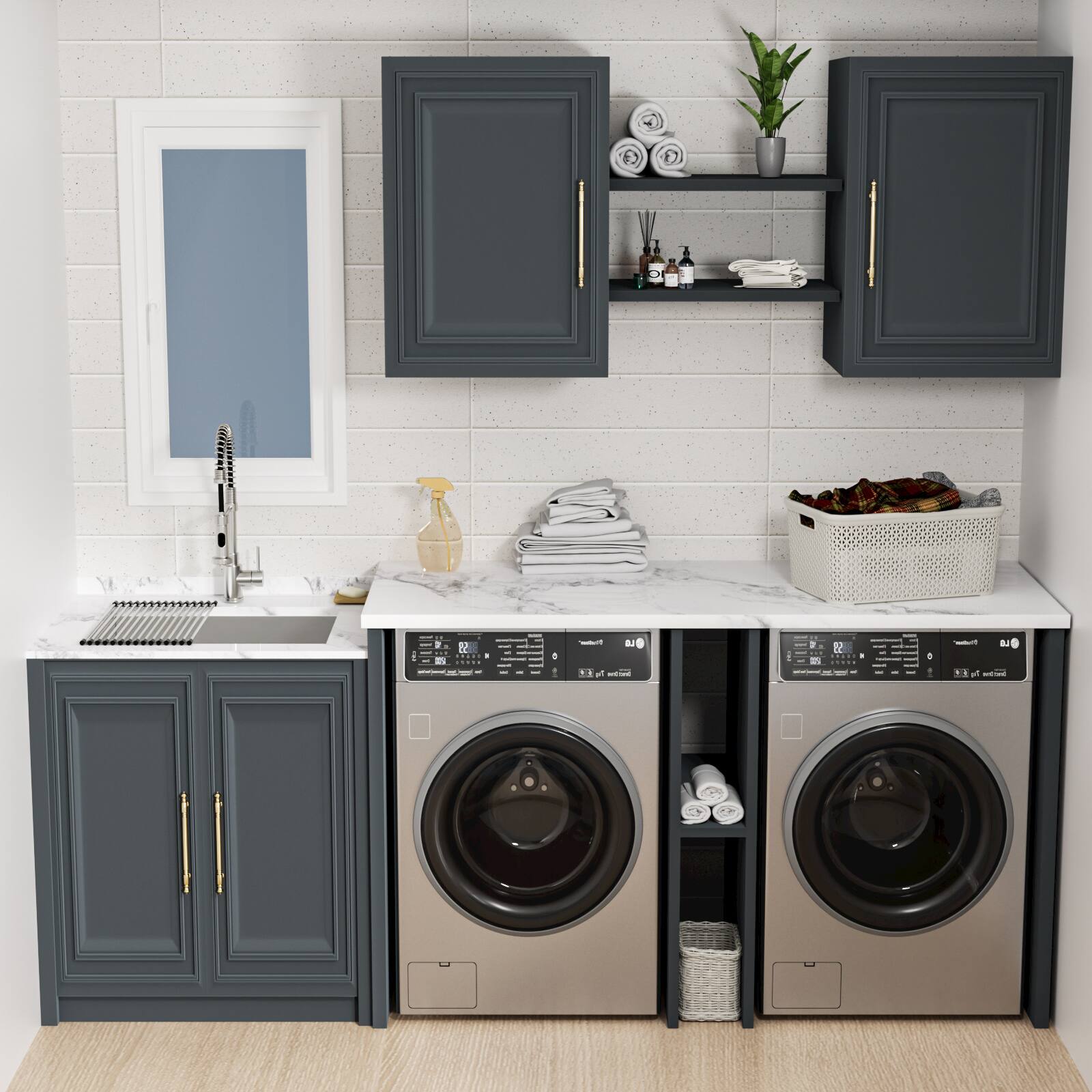 Angle. Lordear - 21x18 Inch Undermount Laundry Sink Under Mount 16 Gauge Stainless Steel RV Single Bowl Kitchen Sink - Stainless steel.