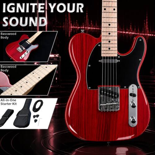 IGNITE YOUR SOUND  
Basswood Body  
All-in-One Starter Kit