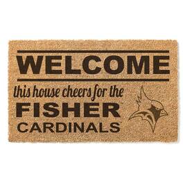 Jardine - St. John Fisher Cardinals 18" x 30" Welcome Doormat - Brown
