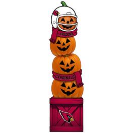 Fan Creations - Arizona Cardinals 31" Stacked Pumpkin Leaner - Multicolor