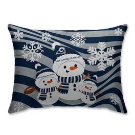 Pegasus - Los Angeles Rams 20'' x 26'' Holiday Team Snowman Bed Pillow - Multicolor