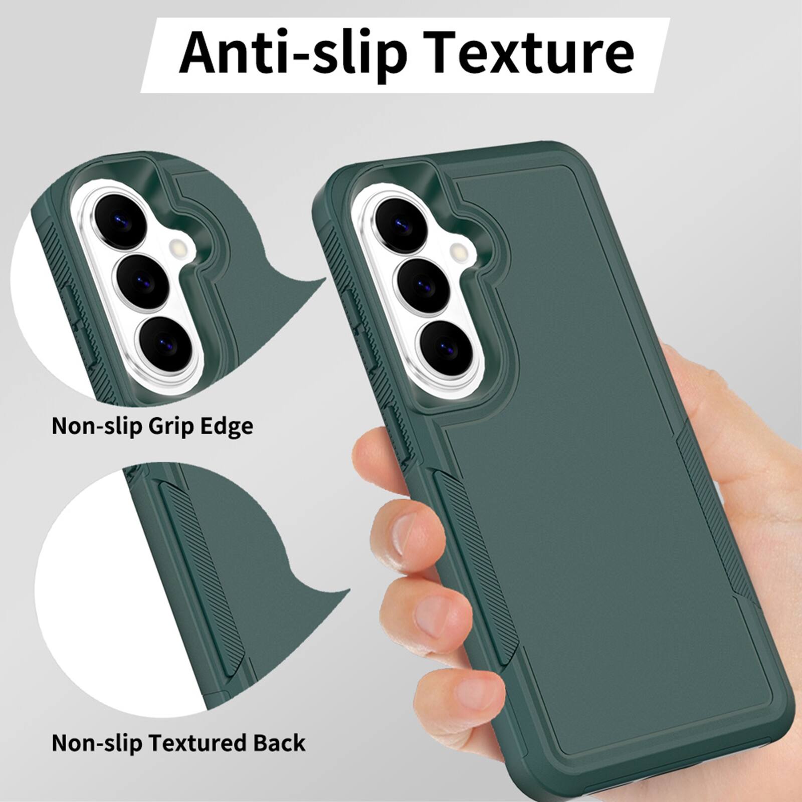 Anti-slip Texture

Non-slip Grip Edge

Non-slip Textured Back