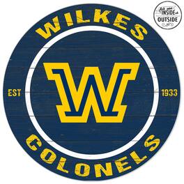 Jardine - Wilkes Colonels 20'' x 20'' Indoor/Outdoor Team Color Circle Sign - Navy