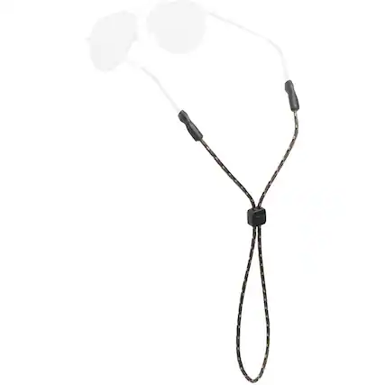 Front. Chums - Chums Universal Fit 3mm Eyewear Retainer - Olive/Gold/Black - Olive/Gold/Black.