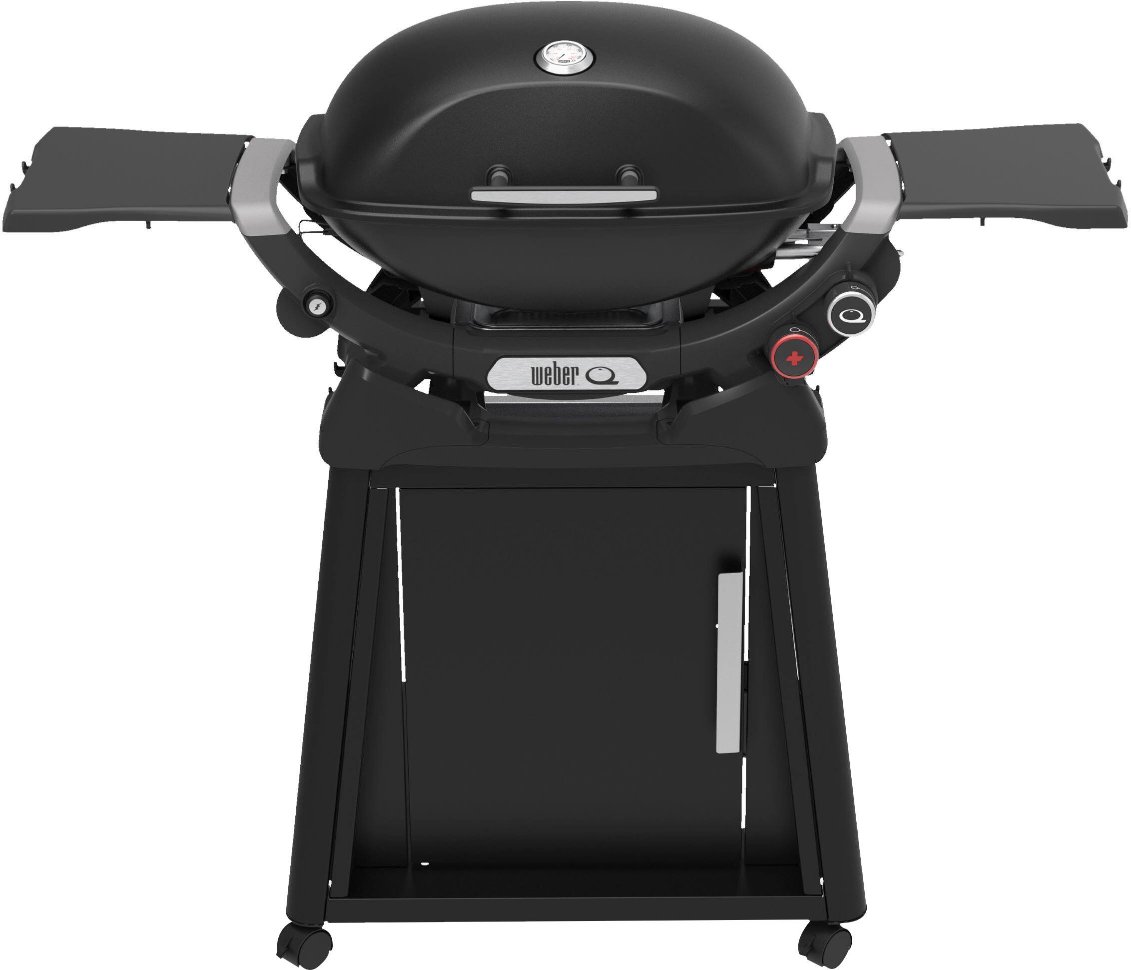 Alt View 13. Weber - Q 2800N+  liquid Propane Gas Grill With Stand - Mindnight Black.