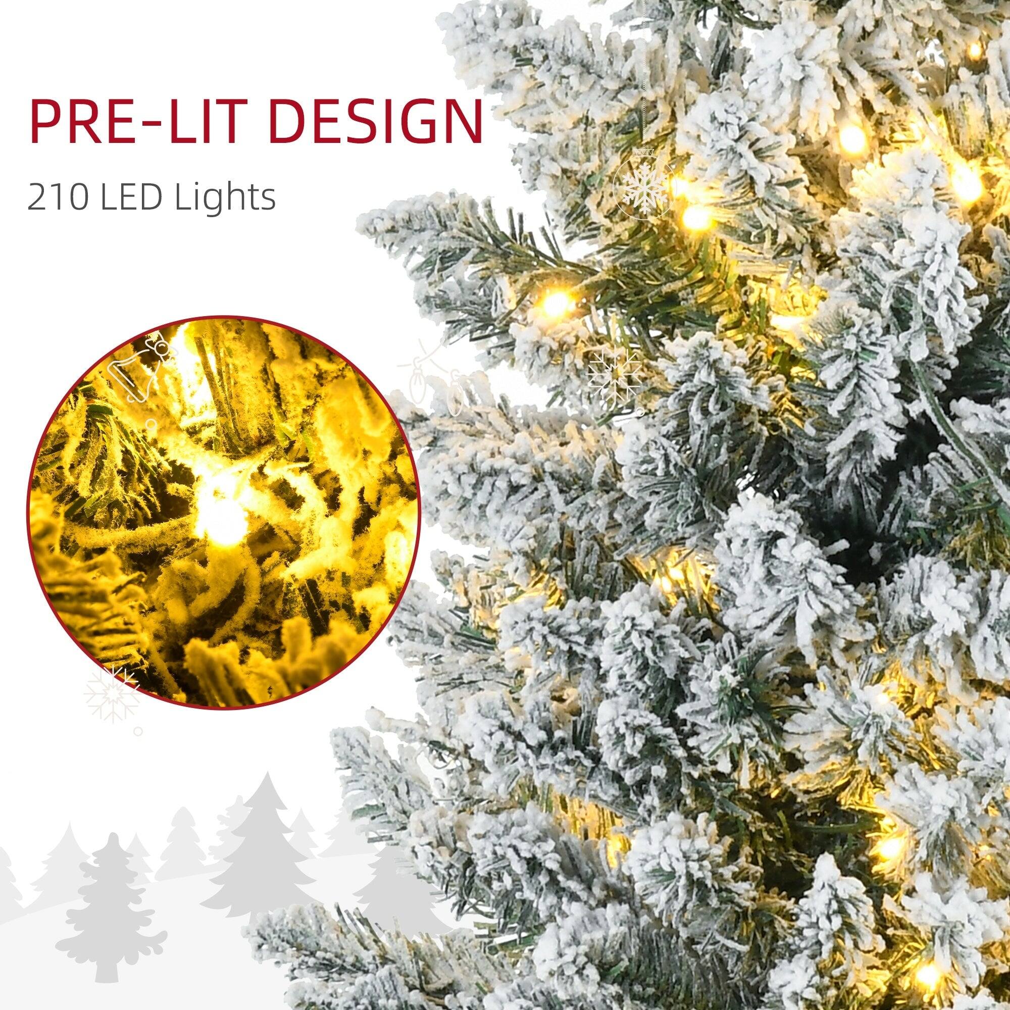 PRE-LIT DESIGN  
210 LED Lights