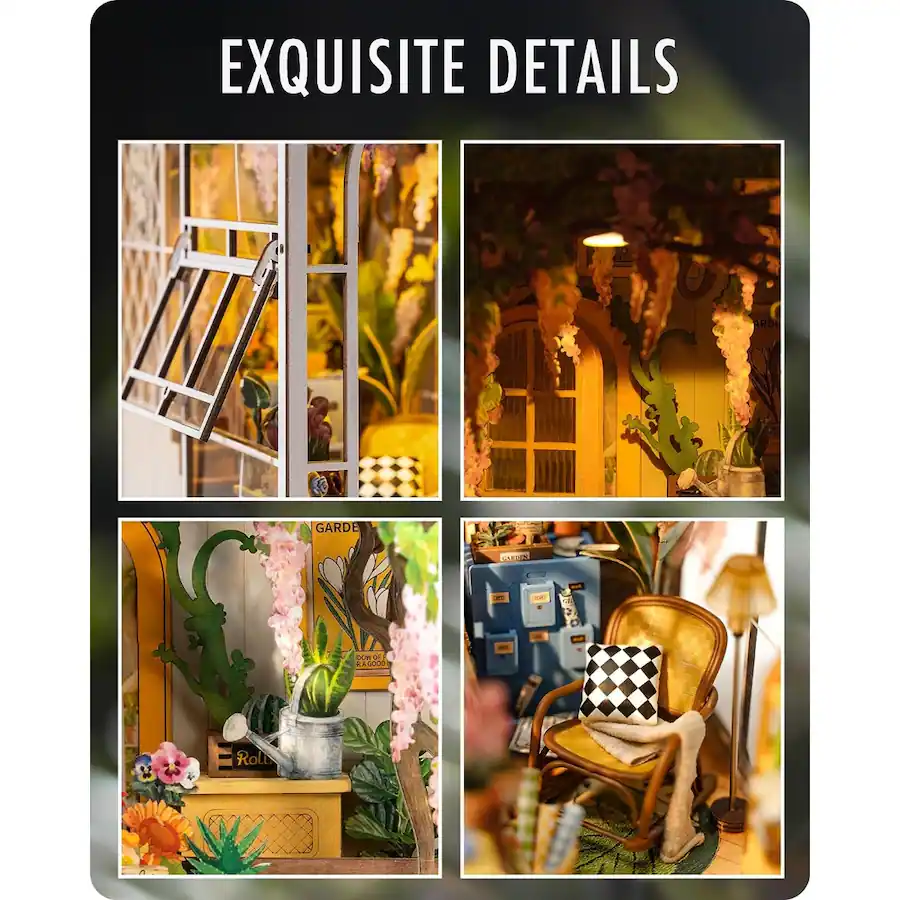 3D Puzzle DIY 3D Book Nook Kit Flower House 176pcs TGB06 - Best Buy
