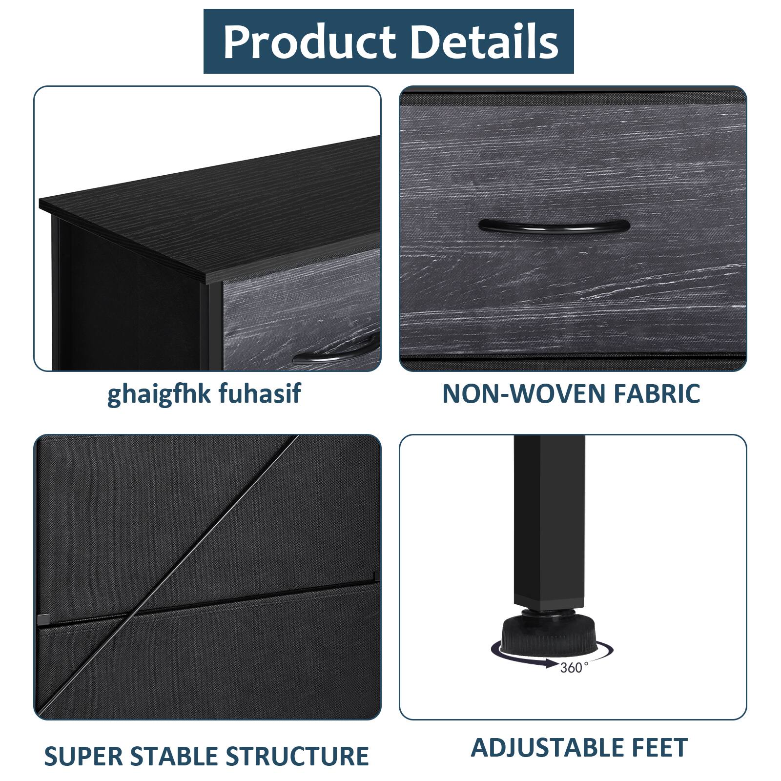 Product Details

- NON-WOVEN FABRIC
- SUPER STABLE STRUCTURE
- ADJUSTABLE FEET