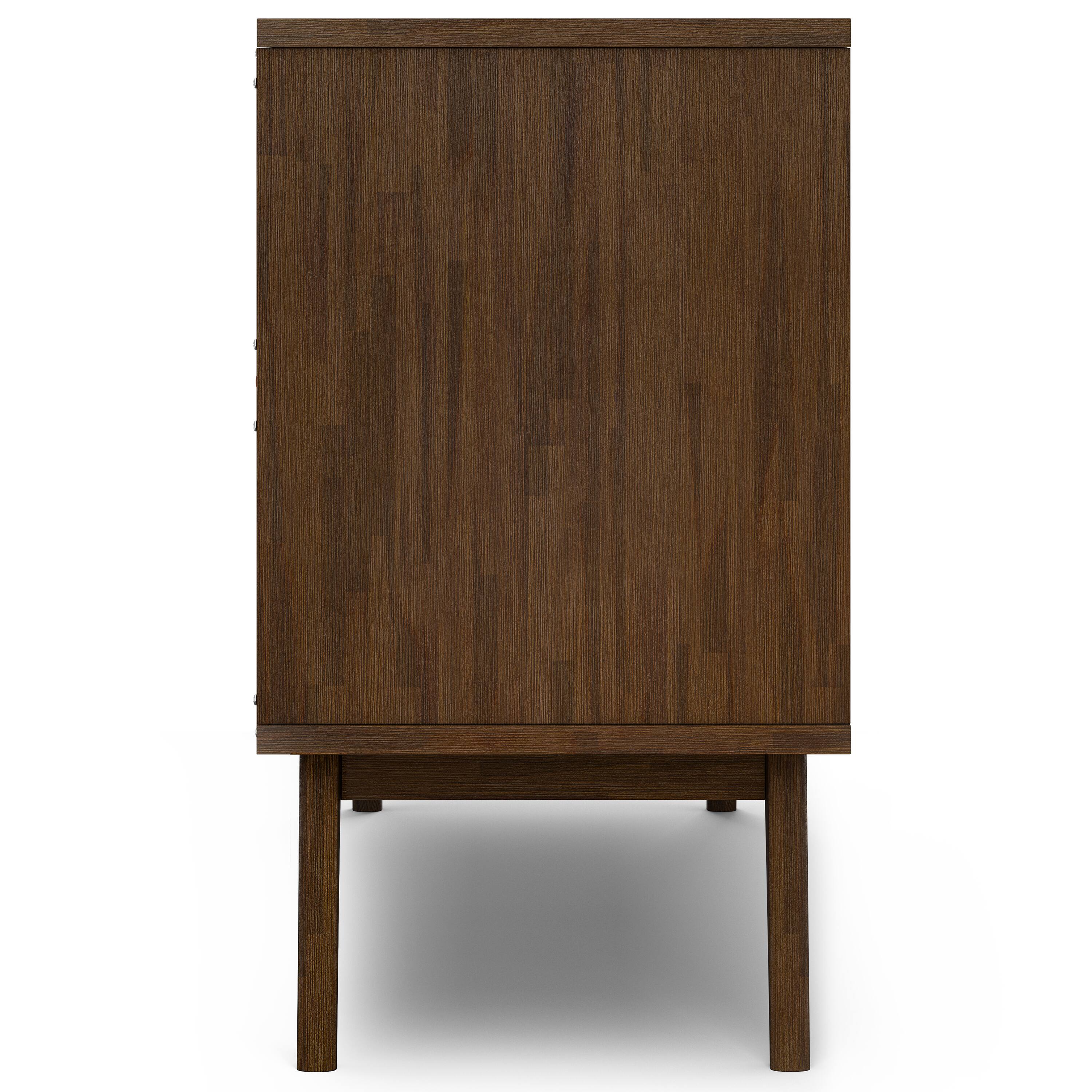 Alt View 4. Simpli Home - Simpli Home Clarkson 60 inch Wide Solid Acacia Wood Sideboard with Wine Storage in Rustic Natural Aged Brown - Rustic Natural Aged Brown.