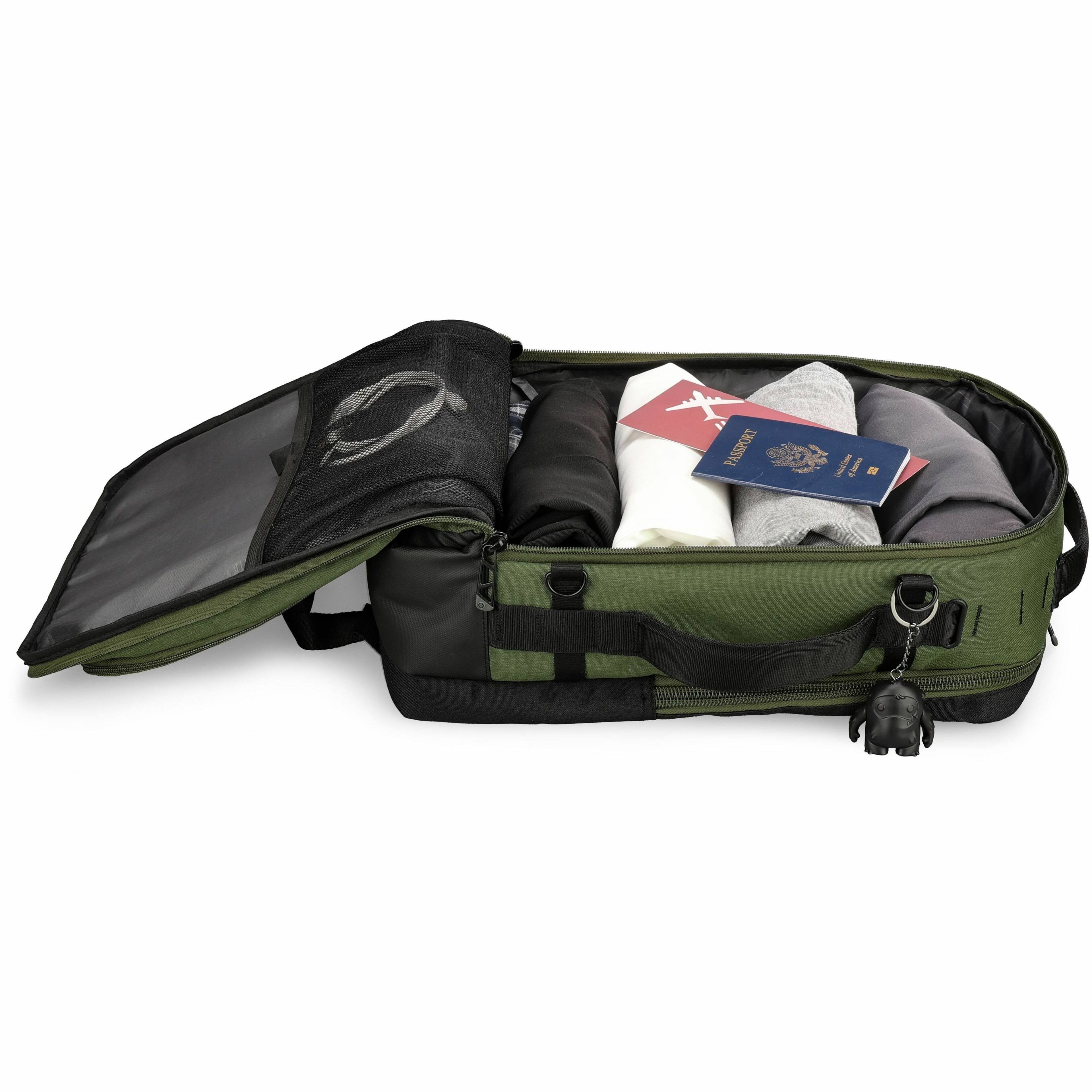 Alt View 19. Swissdigital Design - BERG L TSA-Friendly Backpack With USB Charging Port  RFID Protection and Fits Up to 16″ Laptop - Dark Green.