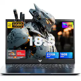 ACEMAGIC - AX18pro Laptop - 18.5" AMD Ryzen 5 7430U (6C/12T) - 16GB DDR4 RAM - 512GB SSD - Windows 11 pro - WIFI6 BT5.2 - Gray