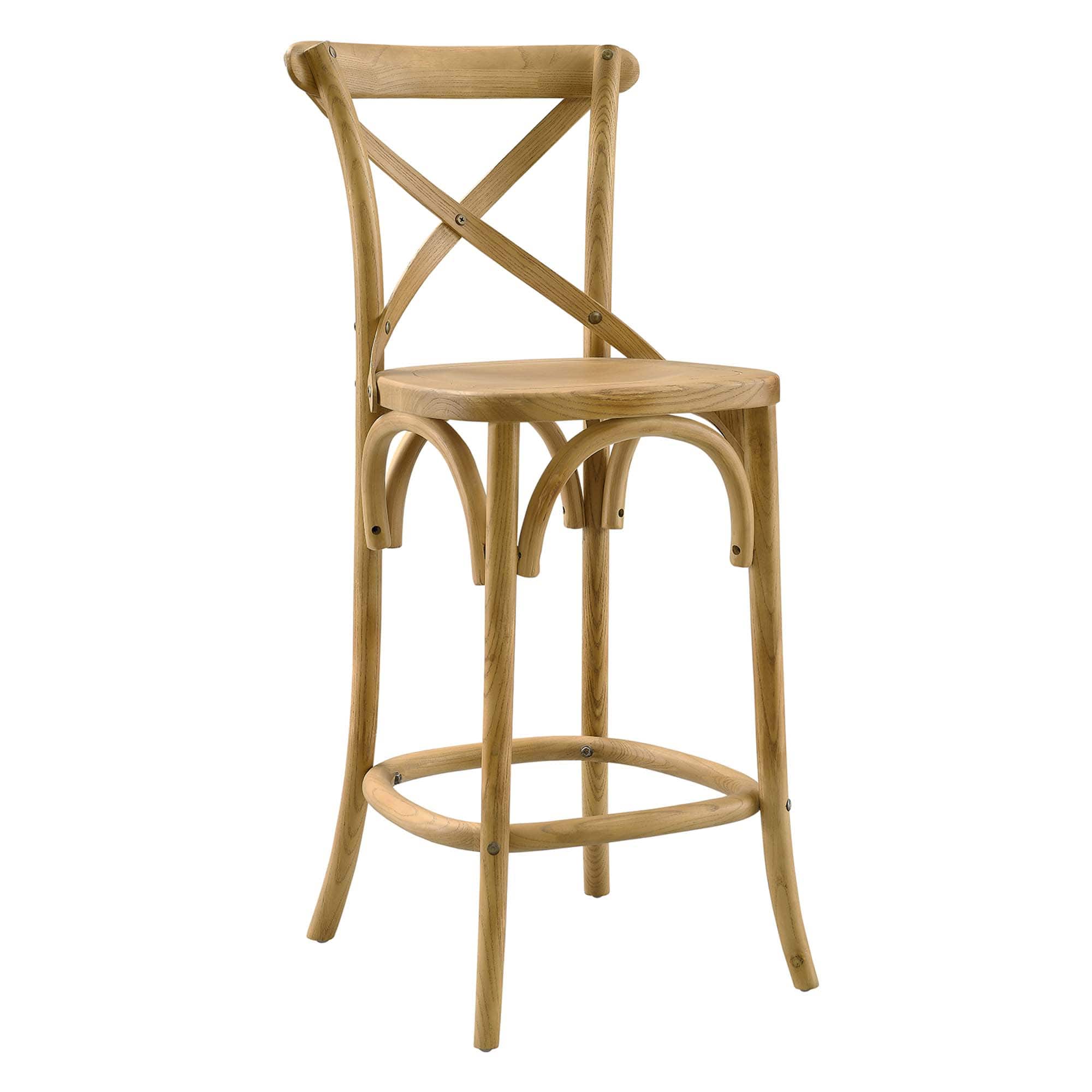Gear Counter Stool by Modway - Brown