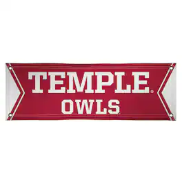 Victory Corps - Temple Owls 2' x 6' Vinyl Banner - Multicolor