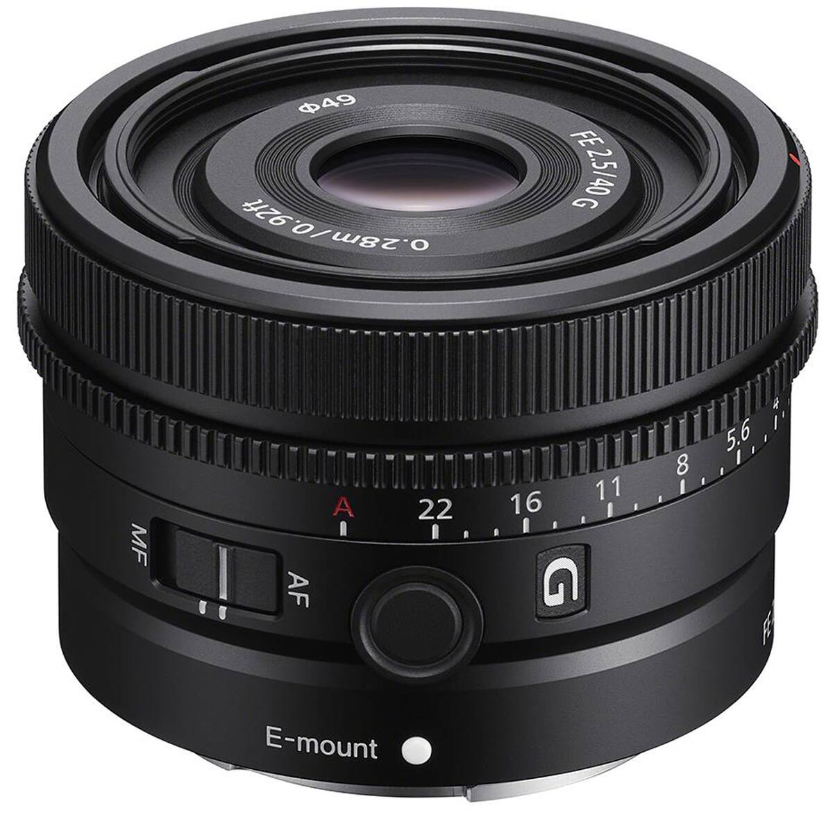49 026.0/3026 0.28m  
FE G 2.5/40  
MF  
AF  
A I  
22 I  
16 I  
11  
/ | 5.6 I 8  
E-mount