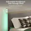 Adjustable headboard with storage shelf: Lift up and down: 39.4"-41.9" 2.5".
