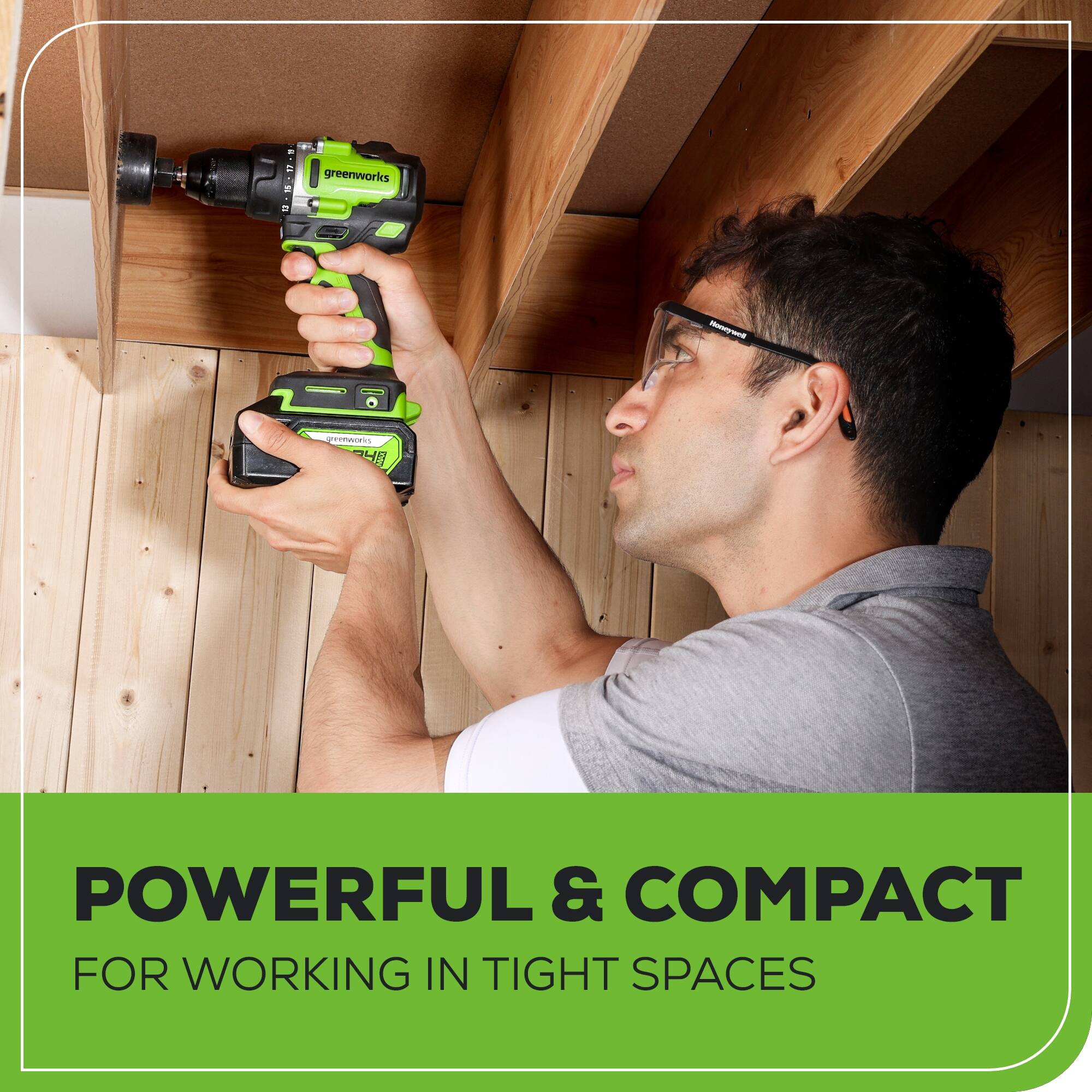 greenworks -y Cenmoris 4 POWERFUL & COMPACT FOR WORKING IN TIGHT SPACES