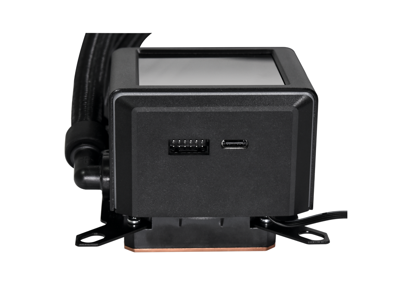 Alt View 5. Lian Li - LIAN LI Galahad II LCD 360mm Black AIO, Intel & AMD Compatible - GA2ALCD36INB - Black.