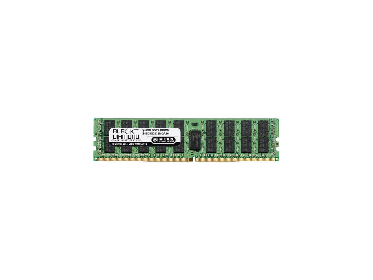 Black Diamond - memory 8gb ecc registered ddr4 2933 (pc4 23400) server memory mode