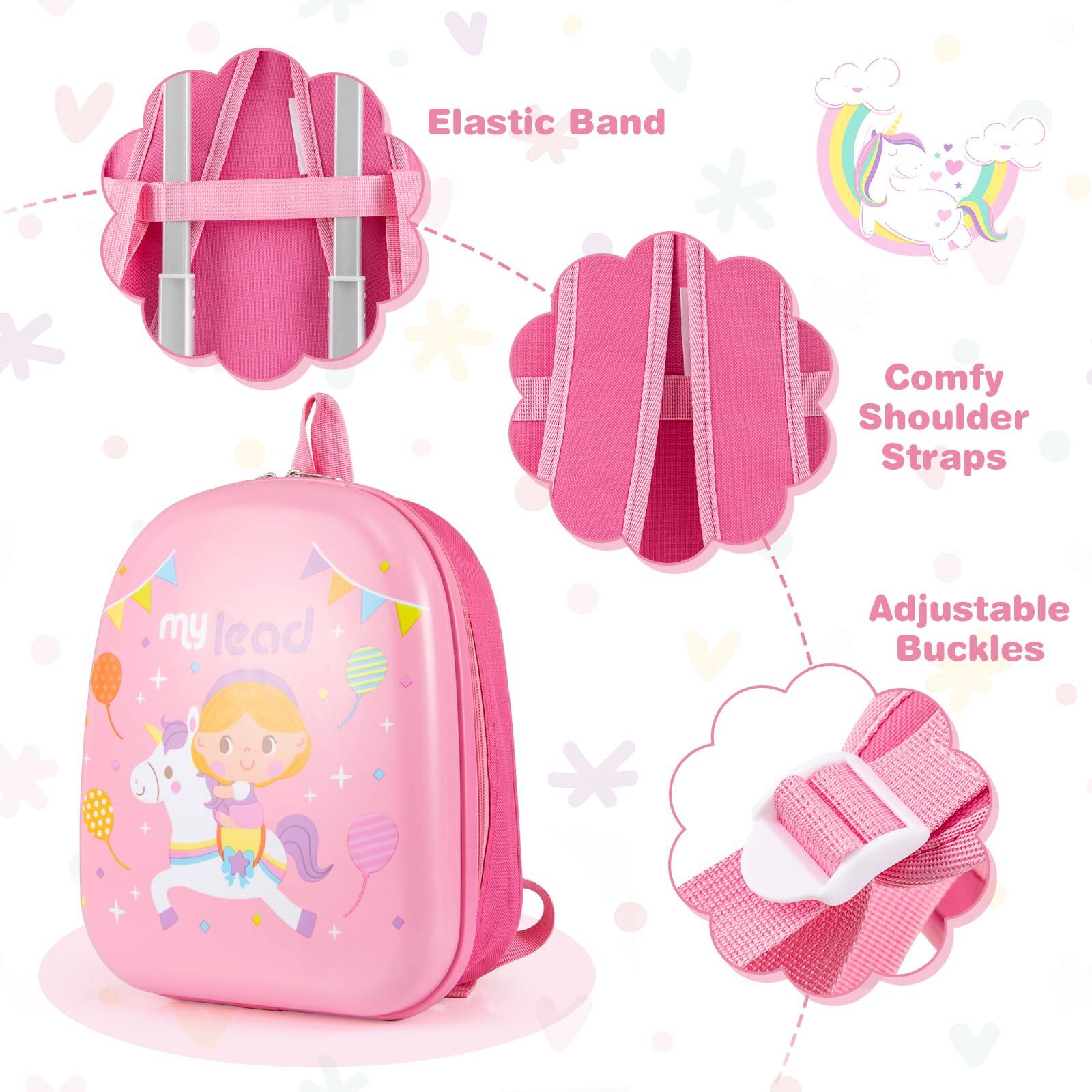 - Elastic Band
- Comfy Shoulder Straps
- Adjustable Buckles