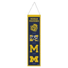 WinCraft - Michigan Wolverines 8" x 32" College Vault Evolution Banner - Multicolor