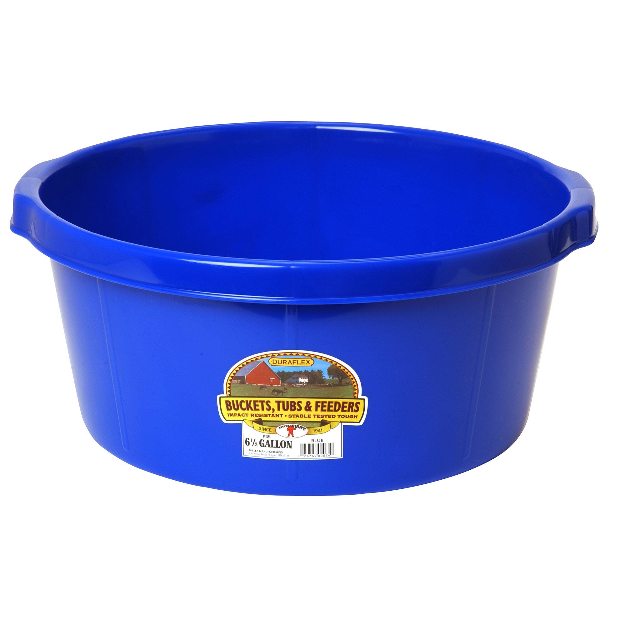 DURAFLEX - BUCKETS, TUBS & FEEDERS  
IMPACT RESISTANT - STABLE TESTED TOUGH SINCE 1941  
6 1/2 GALLON