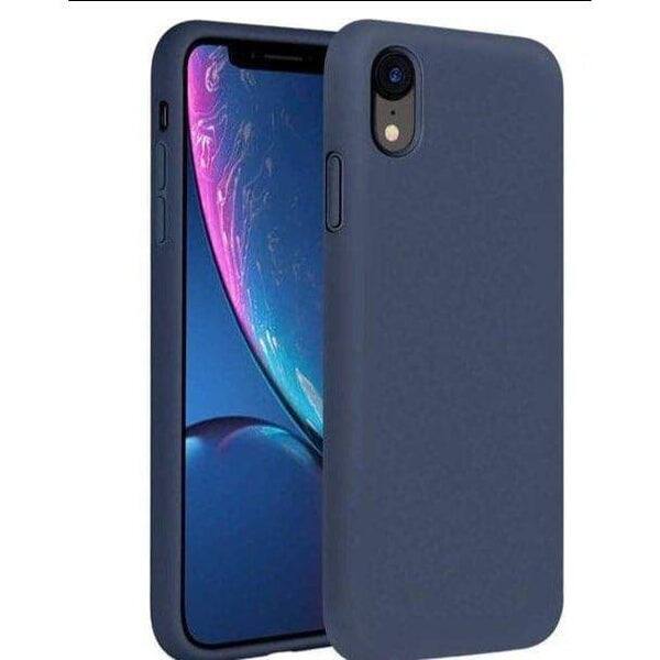Entronix - Liquid Silicone Protective Case for iPhone XR - Stylish and Durable - Navy Blue
