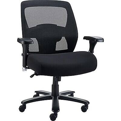 Alt View 2. Staples - Staples Driscott Ergonomic Fabric Managers Big & Tall Chair, 400 lb. Capacity, Black (28354) - Black.