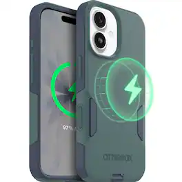 OtterBox - Commuter Series Hard Shell for iPhone 17 - Saltwater Breeze (Sage/Blue)