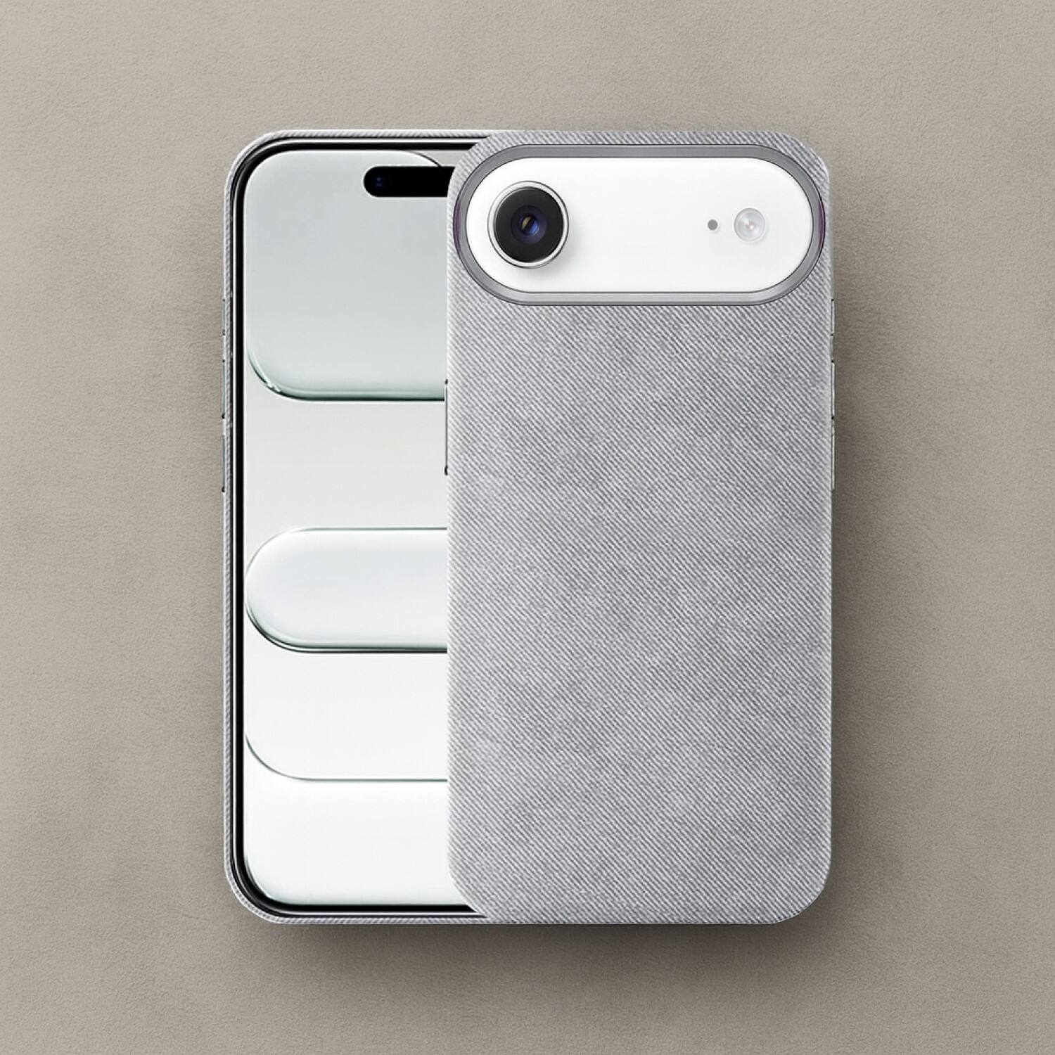 Angle. SaharaCase - Apple iPhone Air Suede Leather Case | Premium Suede Finish | Smooth Grip | Precise Cutouts - Lime Stone.