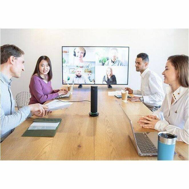 Alt View 1. Panasonic - Panasonic 360 Degree Camera Speakerphone - CMOS - Black.