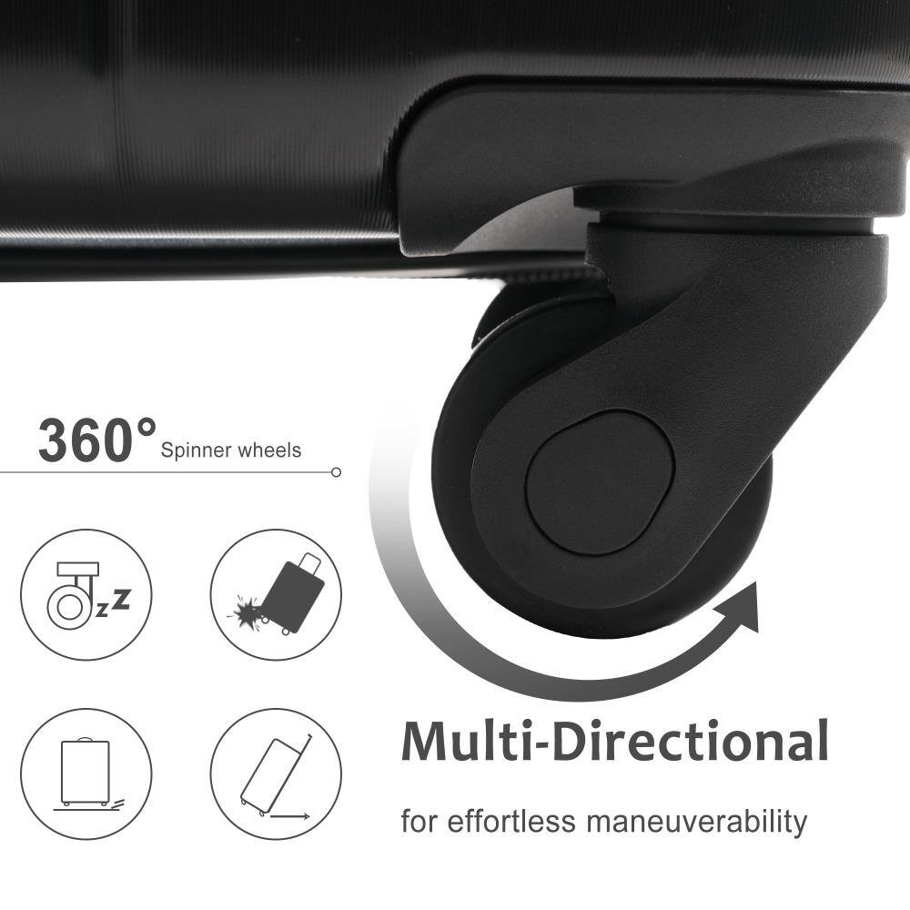 360° Spinner wheels

Multi-Directional for effortless maneuverability