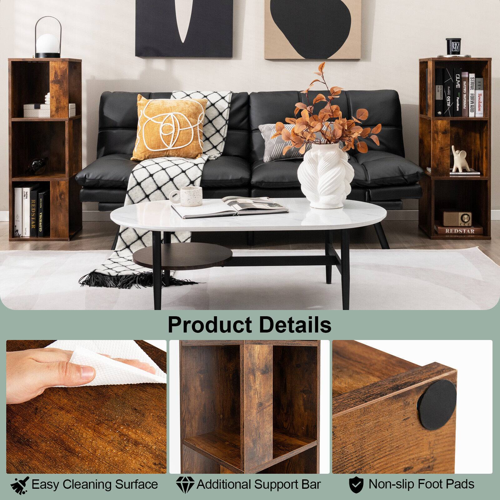 Product Details: Easy Cleaning Surface, Additional Support Bar, Non-slip Foot Pads