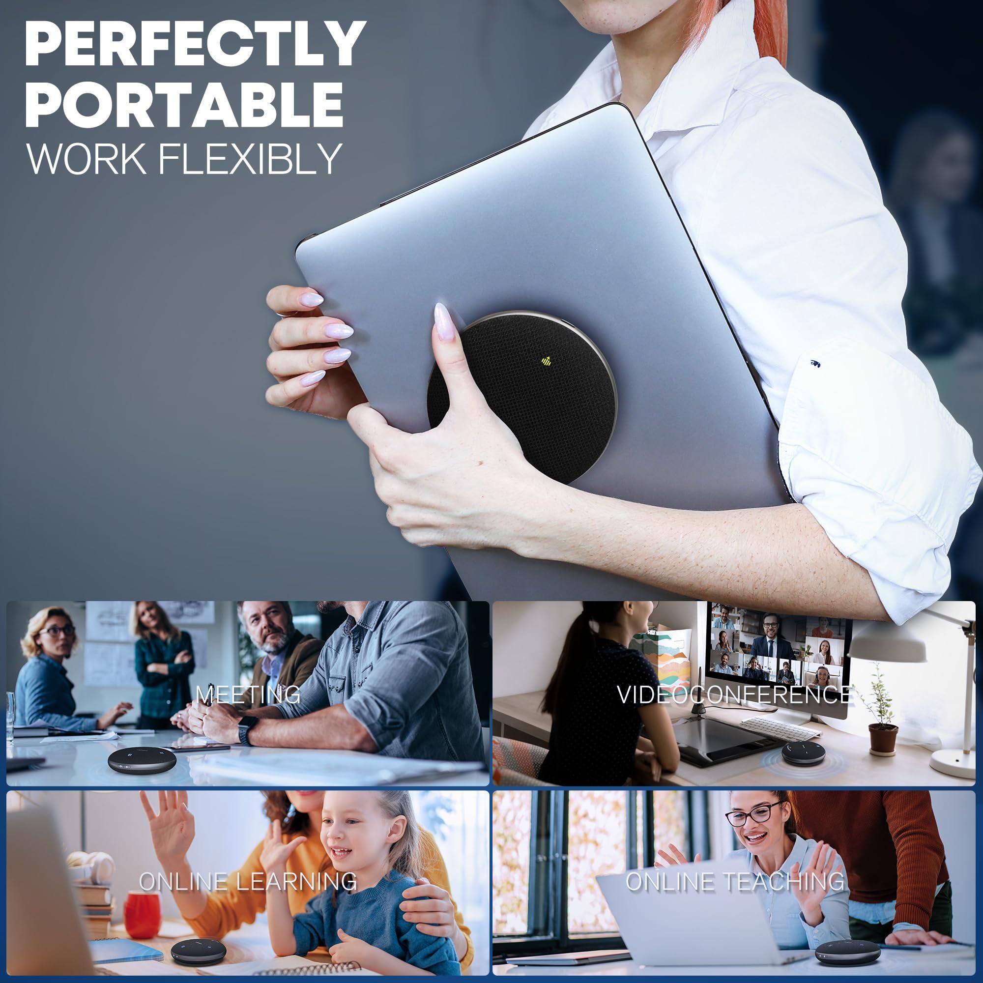 PERFECTLY PORTABLE  
WORK FLEXIBLY  

MEETING  
VIDEOCONFERENCE  
ONLINE LEARNING  
ONLINE TEACHING