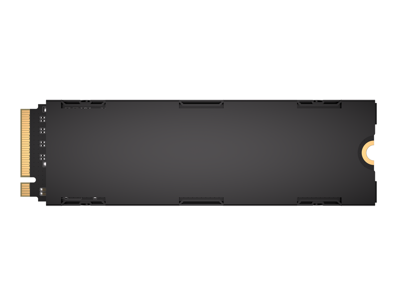 Alt View 4. CORSAIR - Corsair MP700 PRO SE M.2 2280 2TB PCI-Express 5.0 x4 3D TLC Internal Solid State Drive (SSD) CSSD-F2000GBMP700PROS.