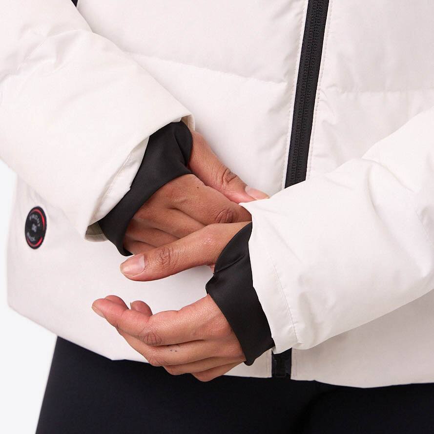 Alt View 9. Mobile Warming - Women's Crest 2.0 Heated Jacket - Black/White.