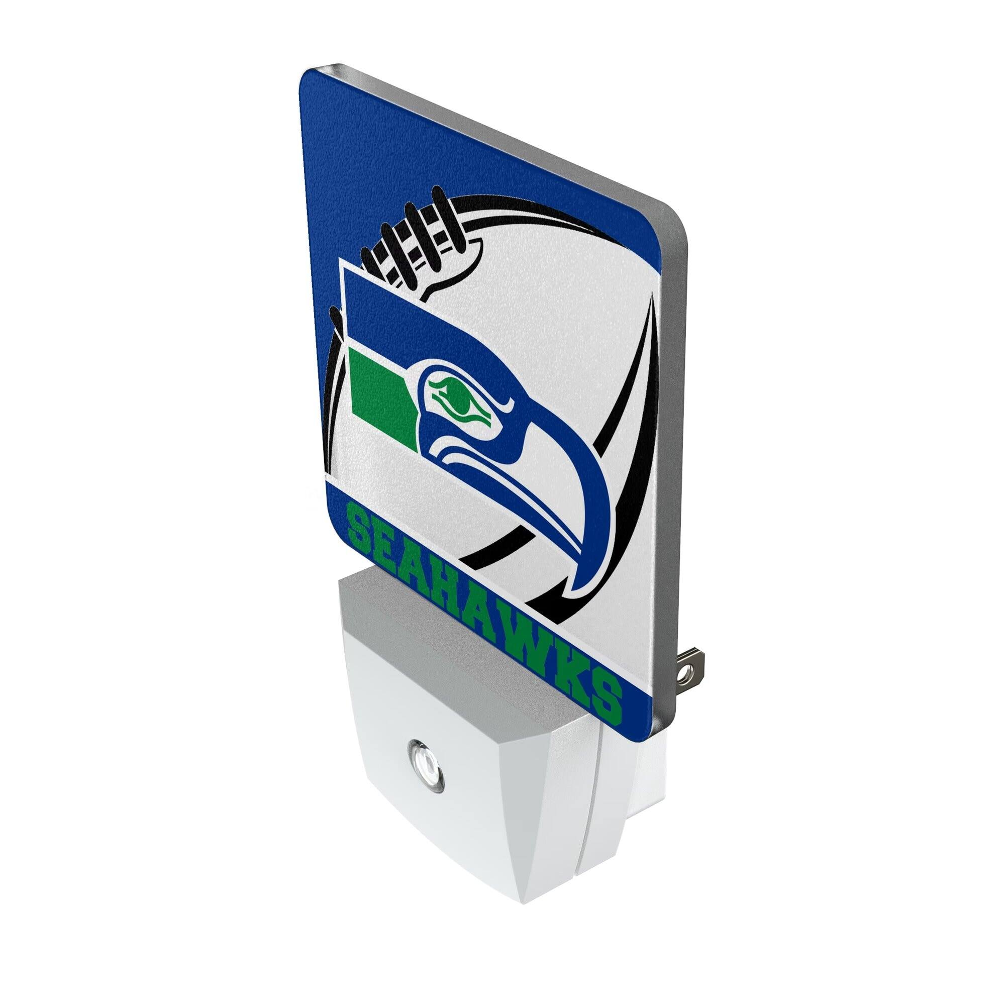 Alt View 1. Keyscaper - Seattle Seahawks Passtime Design Nightlight 2-Pack - Multicolor.