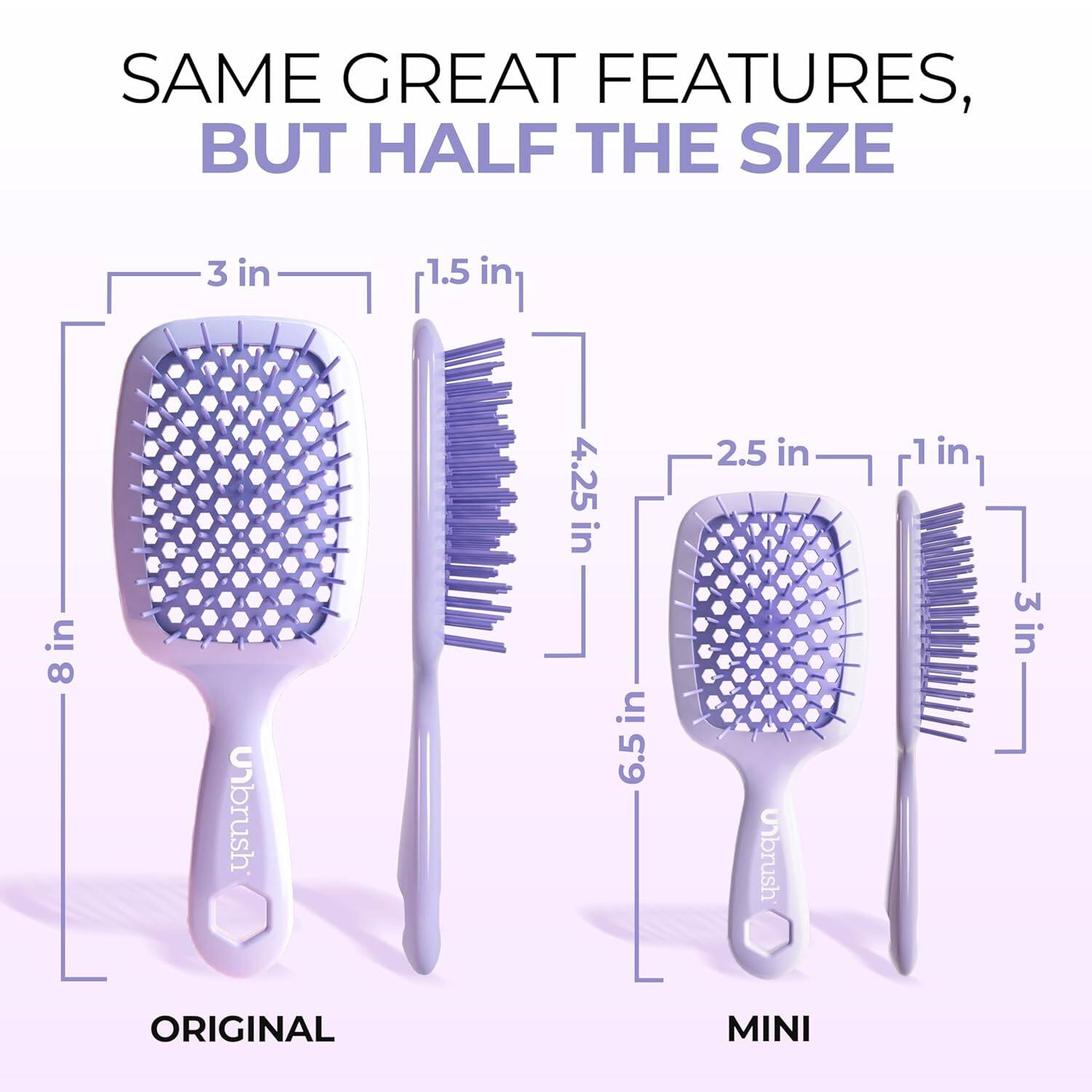 SAME GREAT FEATURES, BUT HALF THE SIZE

3 in  
1.5 in  
4.25 in  
8 in  
6.5 in

2.5 in  
1 in  
1 in  
3 in

ORIGINAL  
MINI