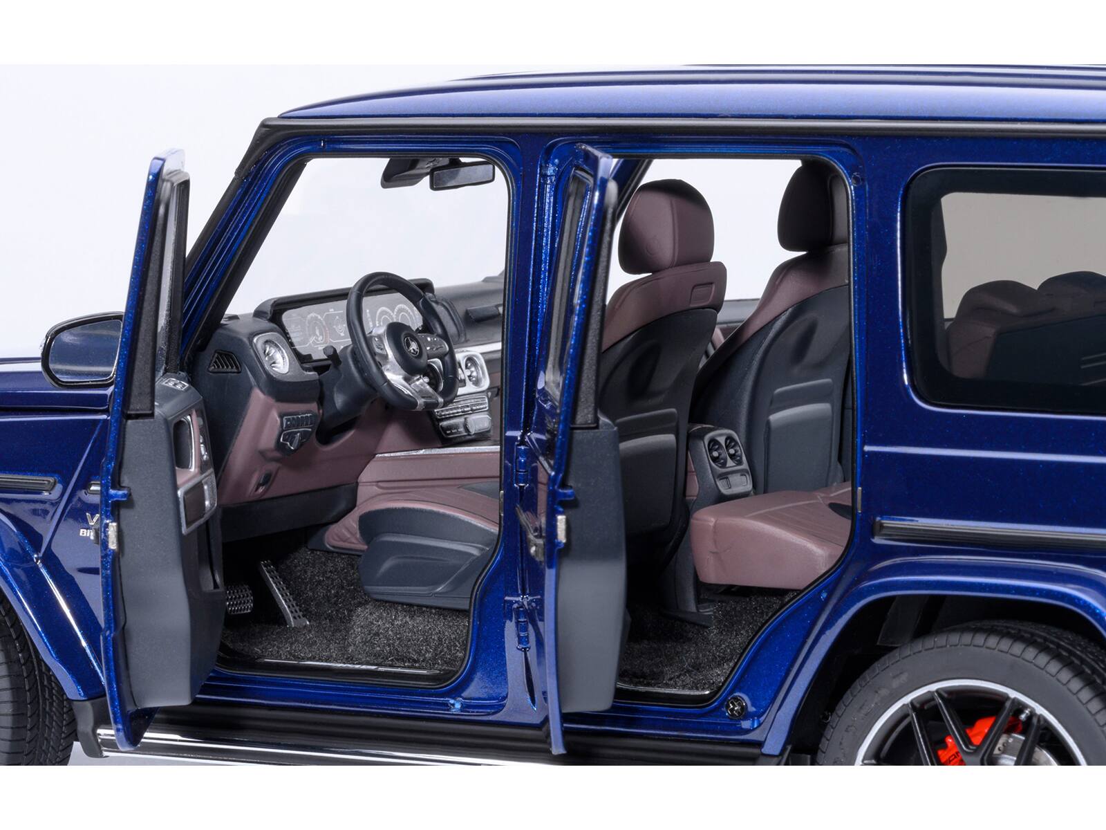 Back. Autoart - 2019 Mercedes-Benz AMG G63 Brilliant Blue Metallic 1/18 Model Car by Autoart - Blue.