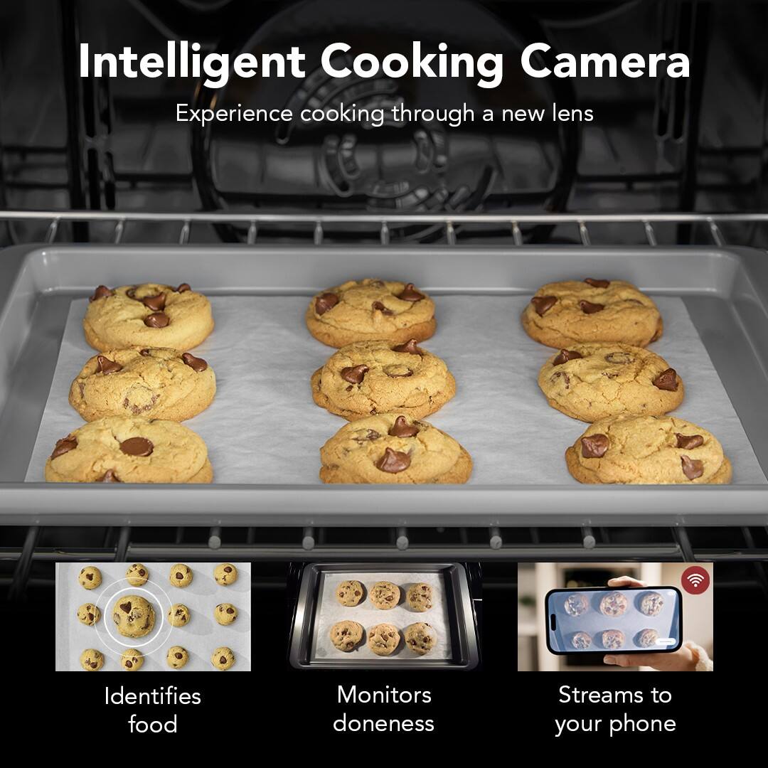 Intelligent Cooking Camera  
Experience cooking through a new lens  

- Identifies food  
- Monitors doneness  
- Streams to your phone