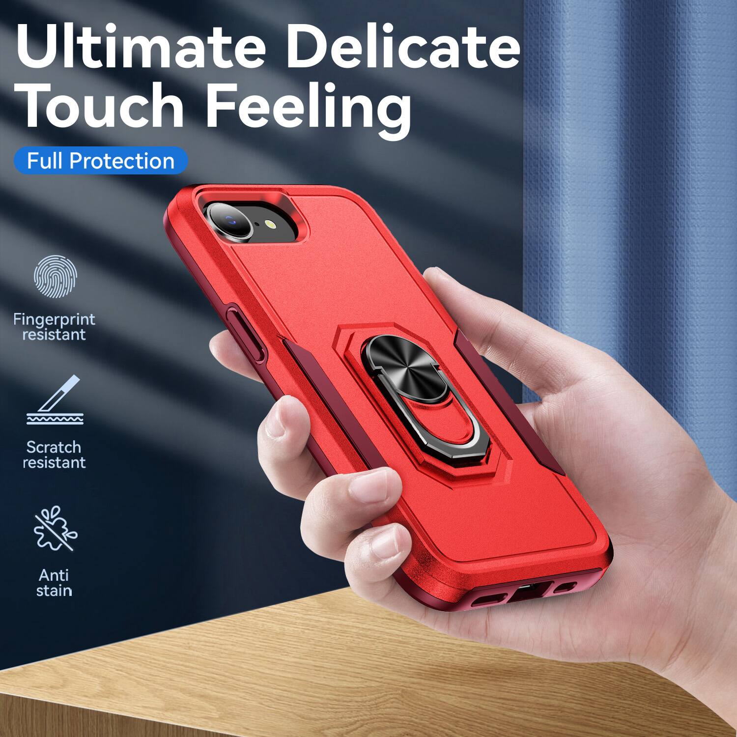 Ultimate Delicate Touch Feeling  
Full Protection  
Fingerprint resistant  
Scratch resistant  
Anti stain