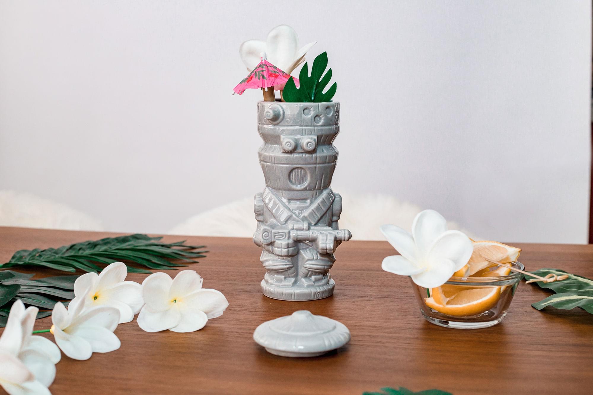 Alt View 3. Star Wars - Geeki Tikis Star Wars The Mandalorian IG-11 Mug | Ceramic Tiki Cup | 18 Ounces - Gray.