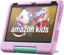 Amazon - Fire HD 10 Kids - 10.1" Tablet (2023 Release) - 32GB with Wi-Fi - Pink - Front_Zoom