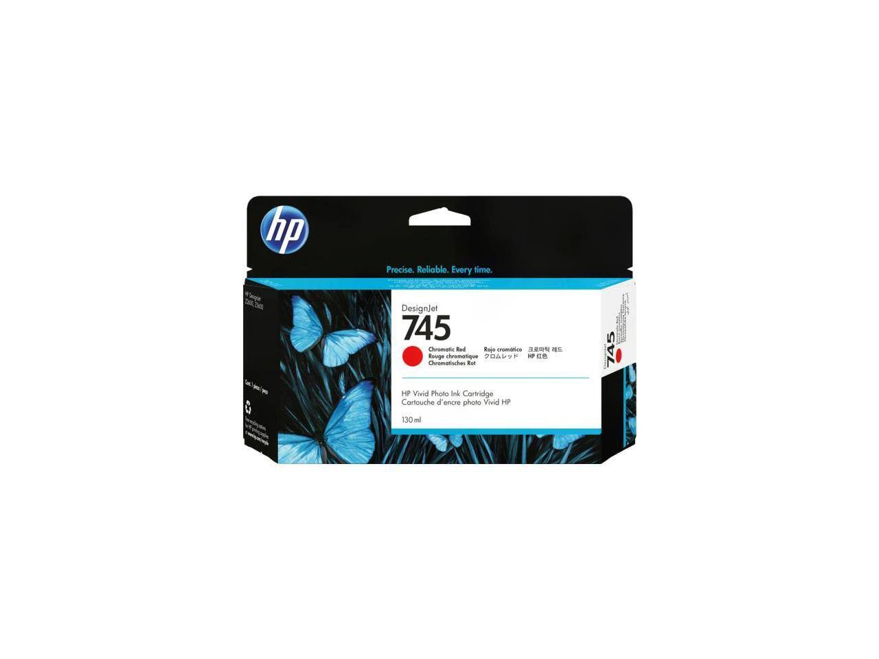 hp Precise. Reliable. Every time.  
DesignJet 745 Chromatic Red  
Rouge chromatique  
Chromatisches Rot  
HP IT Chromatisches Rot  
HP Vivid Photo Ink Cartridge  
Cartouche d'encre photo Vivid HP  
130 ml