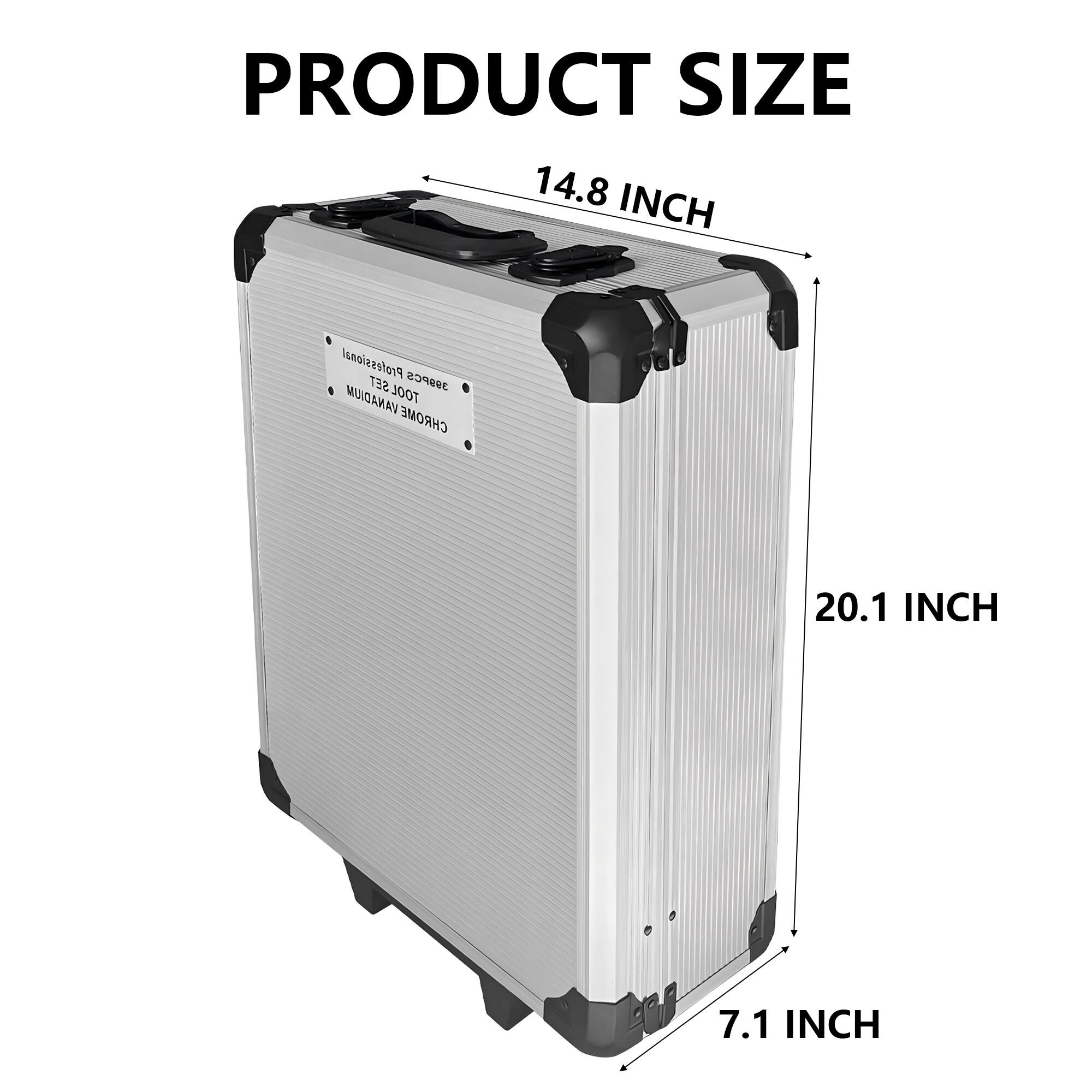 PRODUCT SIZE  
14.8 INCH  
20.1 INCH  
7.1 INCH