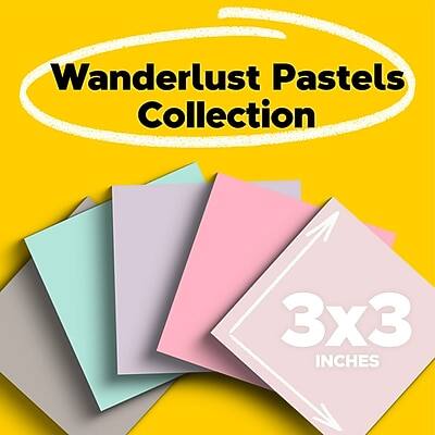 Wanderlust Pastels Collection  
3x3 Inches