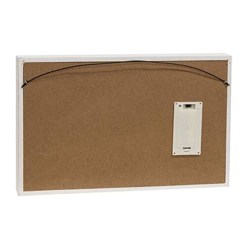 Left. BreeBe - Merry Christmas LED Winter Village Frame - White.