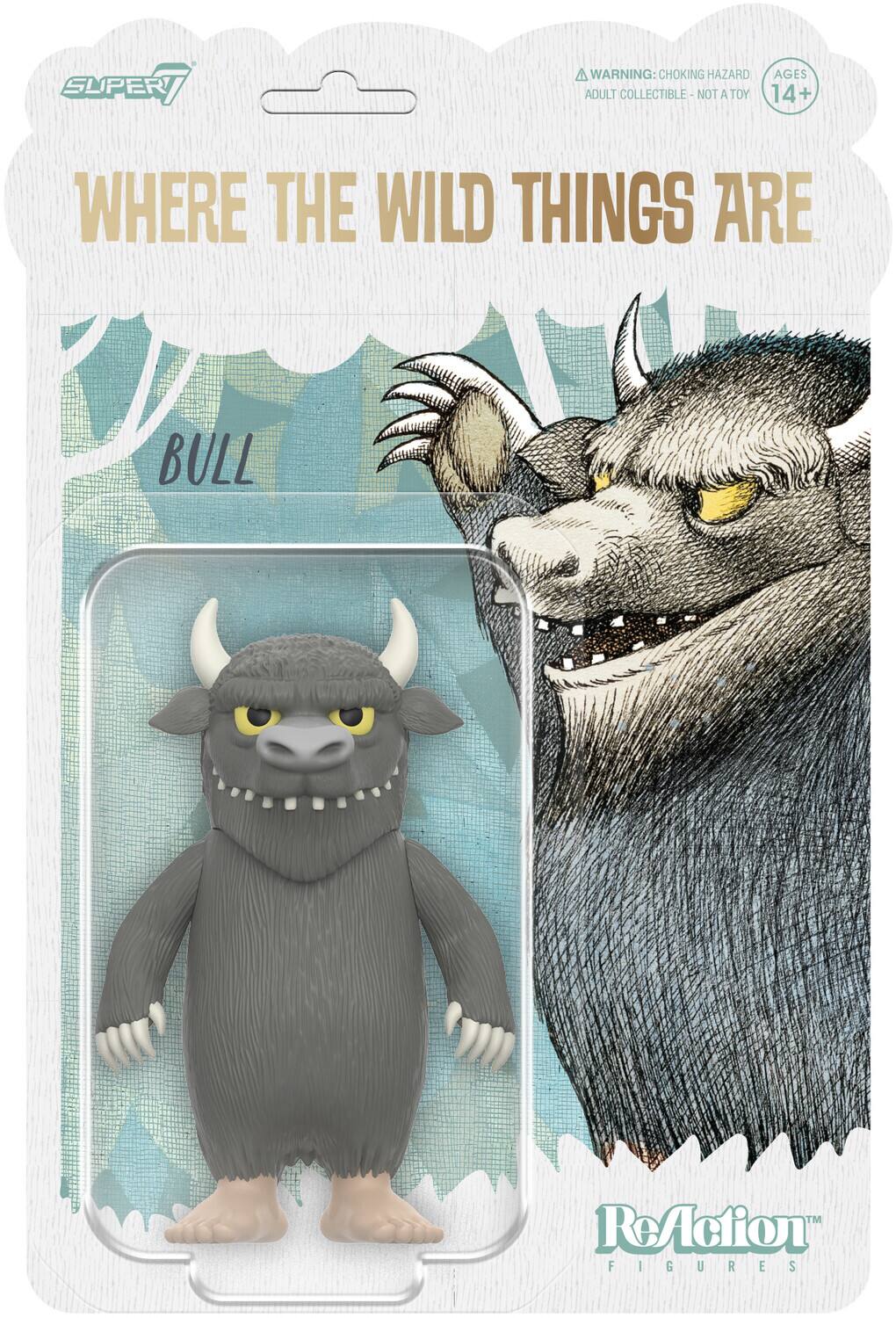 Super7 - Where The Wild Things Are - ReAction Figures Wv1 - Bull (Monster) - Collectibles