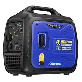 NEXPOW - 3500-Watt Dual Fuel Portable Inverter Generator with 3000-Running Watts, Super Quiet 58-Decibel Operation and Eco-Mode - Black