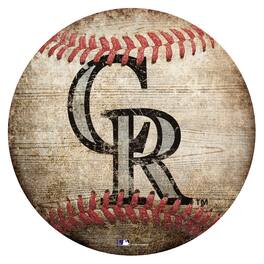 Fan Creations - Colorado Rockies 12'' x 12'' Baseball Sign - Multicolor
