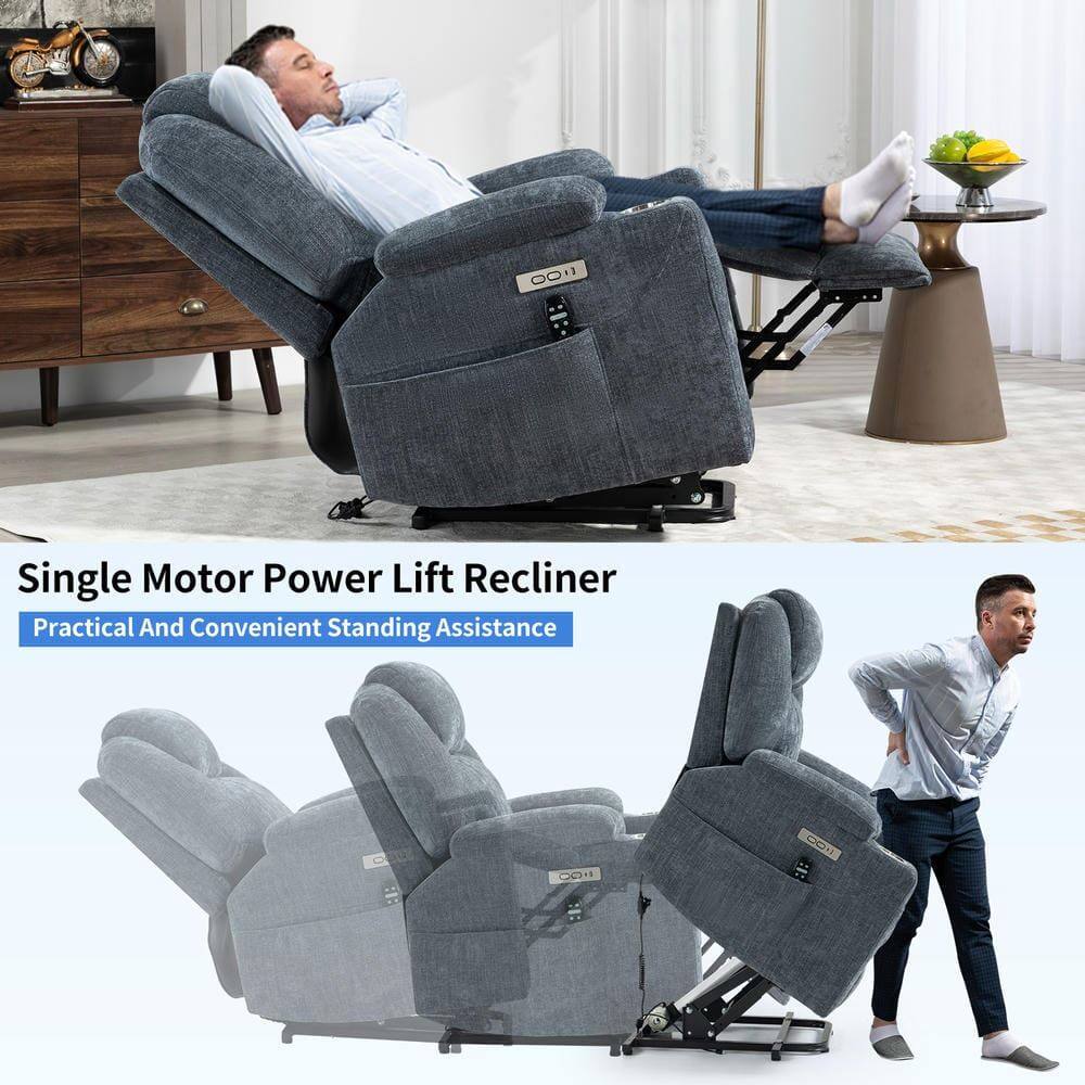 Single Motor Power Lift Recliner  
Practical And Convenient Standing Assistance